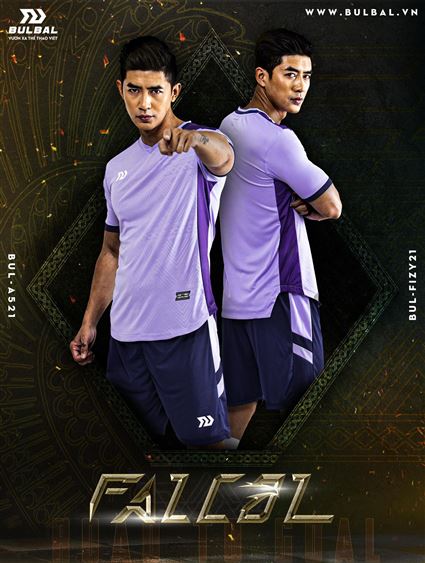 Áo bóng đá không logo Bubal Falcon tím 2